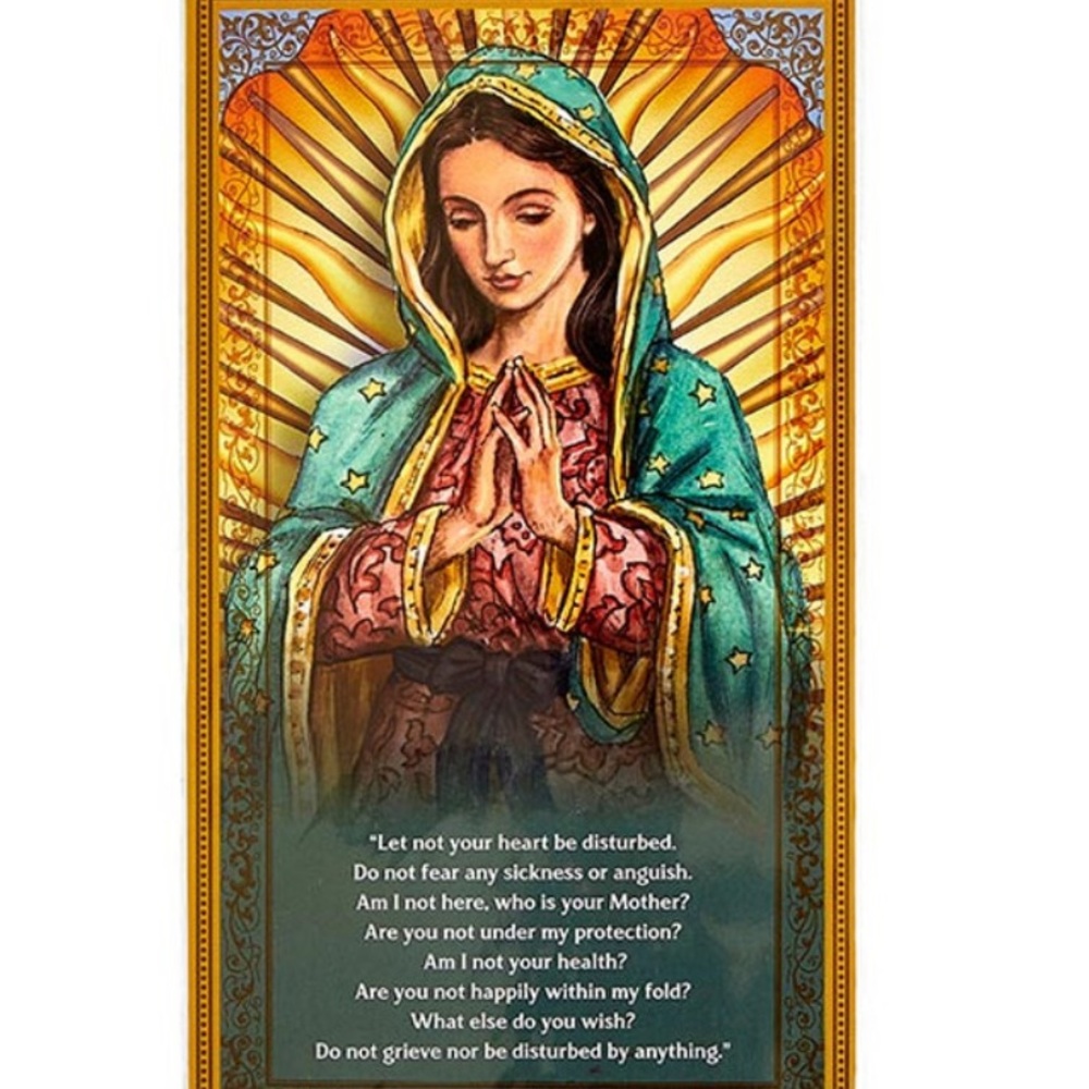 Our Lady of Guadalupe devotional wood plaque with prayer nwt Christmas gift